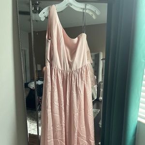 One shoulder bridesmaid dress